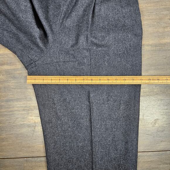 Vintage Pendleton Miss Gray Wool Dress Pants High Rise Pleated USA Womens 80s - Picture 10 of 12